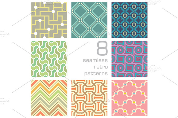 seamlessly retro pattern collection preview 2