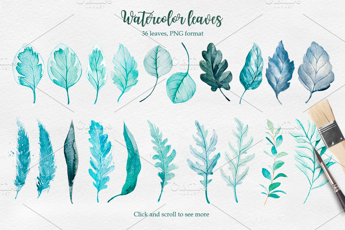Winter. Watercolor collection., a Decorative Illustration by AlexGreenArt (Photo 9 of 11)