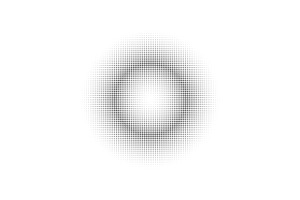 Vector halftone radial dot pattern, an Illustration by Liudmyla Matviiets