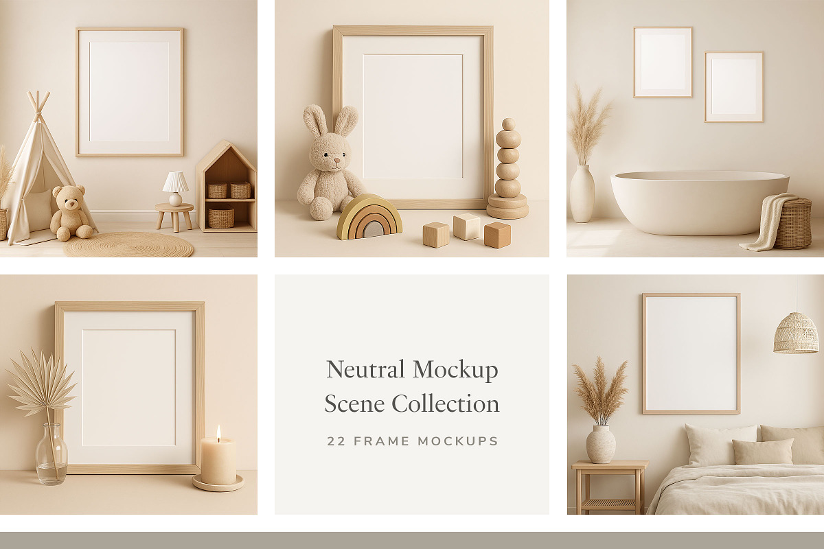 Frame Mockup Scene Collection, a Household Mockup by Ruben Stom (Photo 1 of 10)