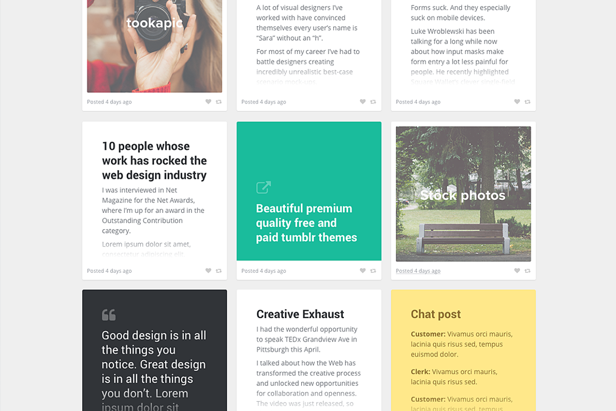 Creator tumblr theme, a Websites & App Template by Pixel Revel (Photo 2 of 5)
