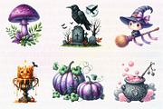 Watercolor  Haunted house, an Illustration by CreationArt (Thumbnail 3 of 6)