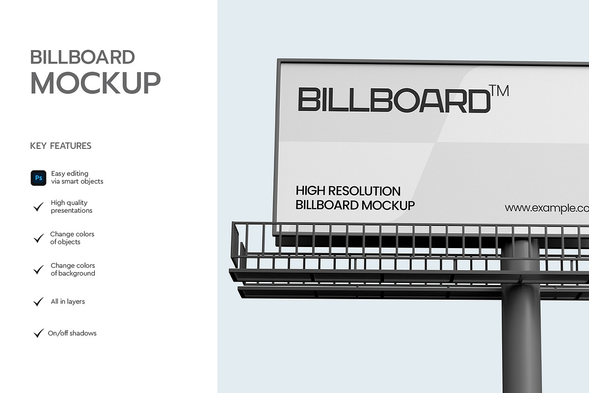 Billboard Advertising Mockup PSD, an Advertising Mockup by graphypix (Photo 2 of 4)