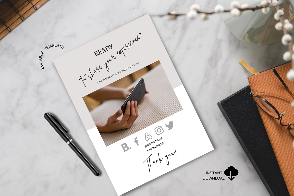 Airbnb Welcome book Template + Signs, a Magazine Template by MediaKitTemplates (Photo 6 of 12)