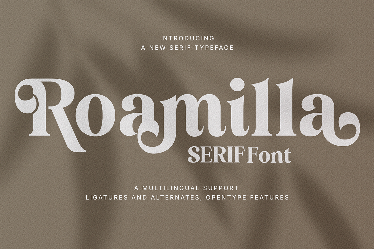 Roamilla - Beauty Logo Font, a Serif Font by Umitype (Photo 12 of 12)