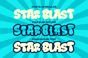 Star Blast A Playful Cartoon Font