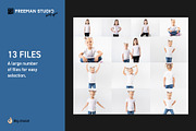 Kid's T-Shirt Mock-Up Set, a Shirt Mockup by Freeman Studio (Thumbnail 2 of 15)