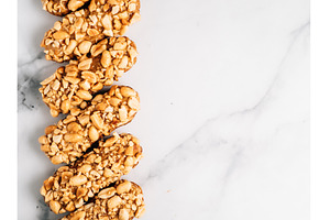 Healthy eclairs wit peanuts, copy, a Food & Drink Photo by Fascinadora