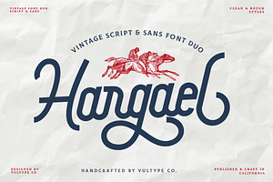 Hargael - Vintage Font Duo