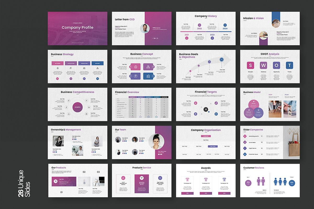 Company Profile Presentation, a Templates & Theme by Slide_Genius1 (Photo 6 of 6)