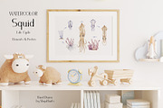 Watercolor Squid Life Cycle Set, an Education Illustration by MayaNavits (Thumbnail 6 of 8)