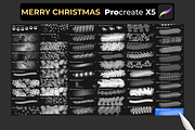 60 Christmas brushes PROCREATE X5, a Brush Add-On by Graphics Resources (Thumbnail 2 of 9)