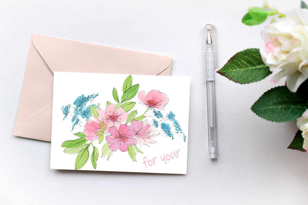 Bright summer flowers, an Illustration by Novikova Lida (Photo 3 of 5)