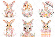 Cute Rabbit Easter Coquette Clipart, an Illustration by DreamPrint404 (Thumbnail 6 of 6)