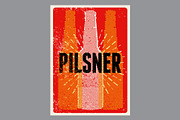 Beer Types grunge vector poster set., a Food Illustration by PoPaShop (Thumbnail 6 of 11)