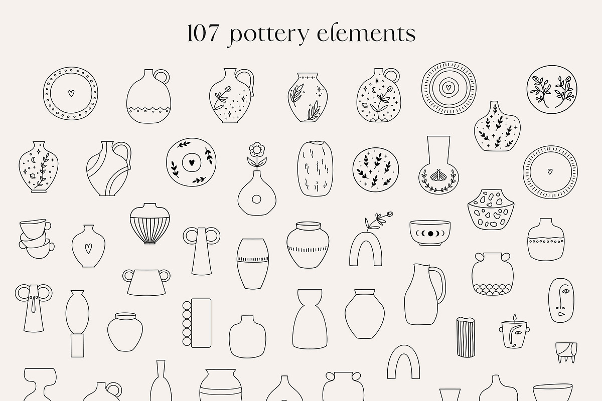 Pottery collection, a Person Illustration by Alisovna (Photo 8 of 10)