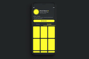 Snapchat Template Mockup PSD