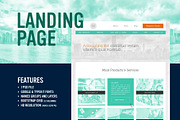 MINT ME Landing Page (PSD Template), a Landing Page Template by Better Be a Designer (Thumbnail 1 of 4)