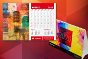 Desk Calendar 2020, a Stationery Template by AntartStock (Thumbnail 3 of 4)