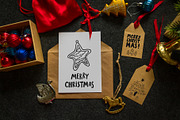 Christmas cards and tags, a Decorative Illustration by Lena Kedrova (Thumbnail 1 of 7)