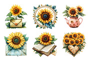 Sunflower Mother’s Day Clipart, an Illustration by SinaCreation (Thumbnail 3 of 5)
