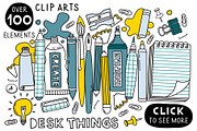 Back to School. Clip arts collection, an Education Illustration by Nastya Tkachova (Thumbnail 2 of 6)