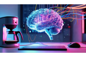 Futuristic concept of artificial, an Illustration by tilialucida