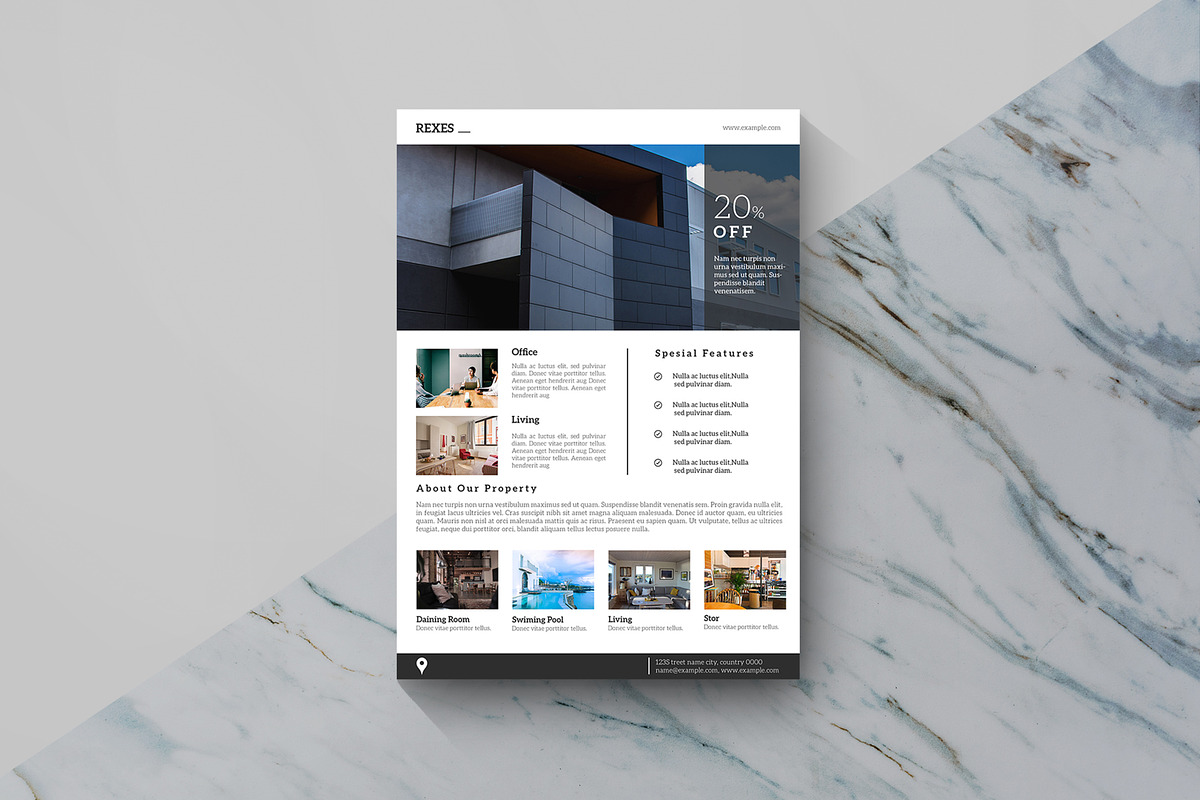 Real Estate Flyer, a Flyer Template by crazyOWL (Photo 4 of 4)