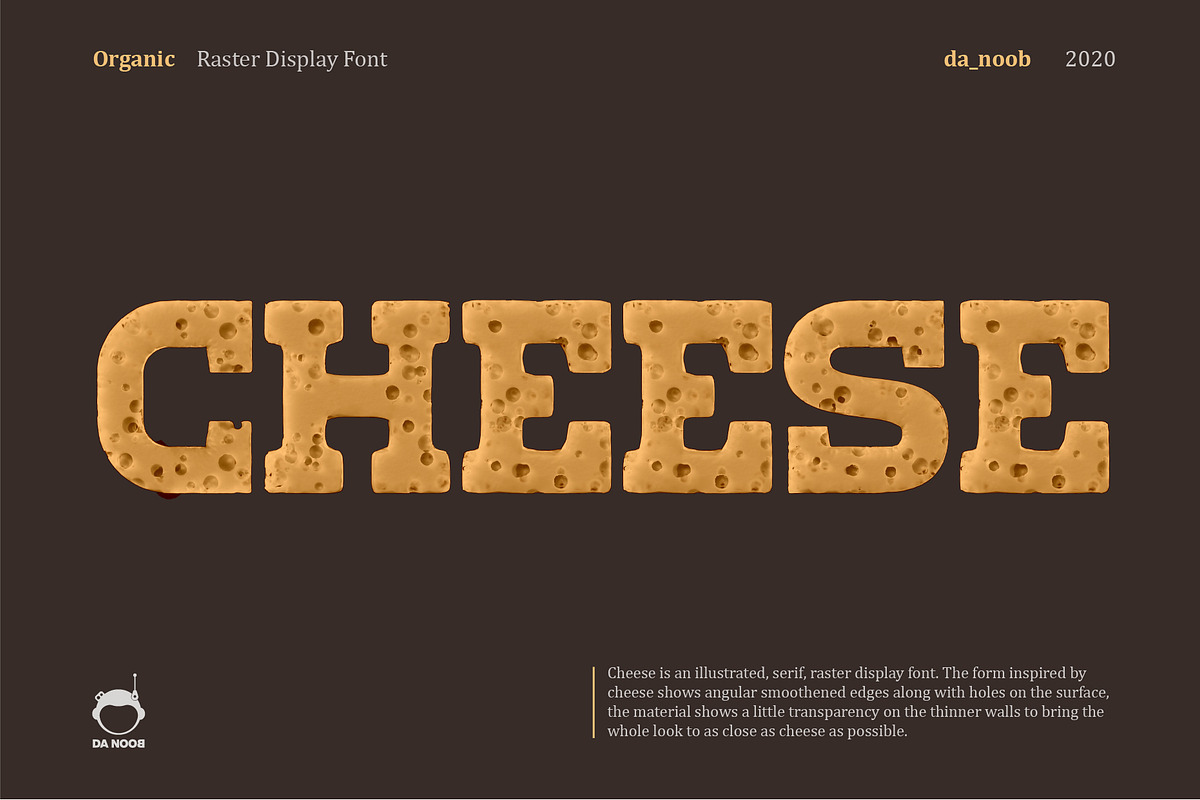Cheese - Raster display font