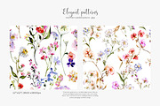 watercolor seamless pattern set, a Pattern Graphic by Patishop Art (Thumbnail 4 of 7)