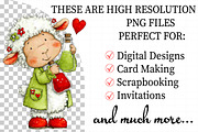 Valentines Quirky Winter Sheep Clipa, an Illustration by Daily.Designs (Thumbnail 2 of 8)