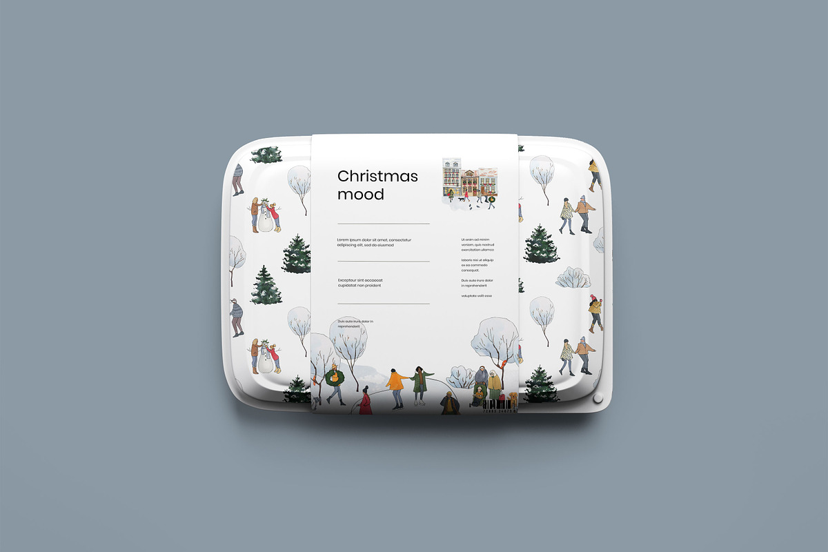 Winter town Christmas house clipart, a Person Illustration by LyubovZaytseva (Photo 21 of 23)