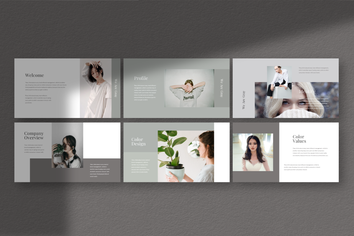 Gray Google Slide Template, a Presentation Template by Inkofert (Photo 4 of 10)