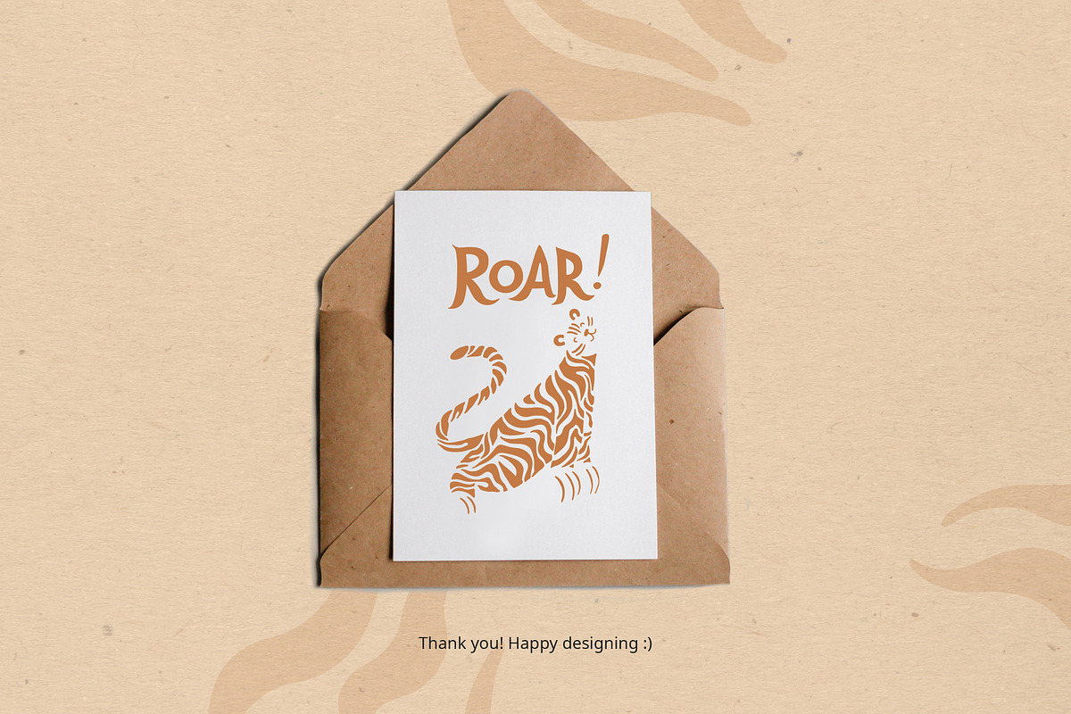 Tiger set. Vector elements, patterns, a Pattern Graphic by anna khramtsova (Photo 13 of 13)