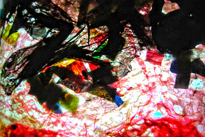 Blue and red abstract,Recycled image, an Abstract Photo by Manis recycle abstract