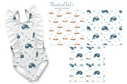 Nautical kids watercolor, a Transportation Illustration by Marina Ermakova (Thumbnail 10 of 12)