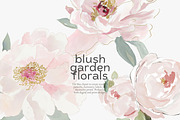 Blush floral clipart set, an Illustration by Patishop Art (Thumbnail 6 of 8)