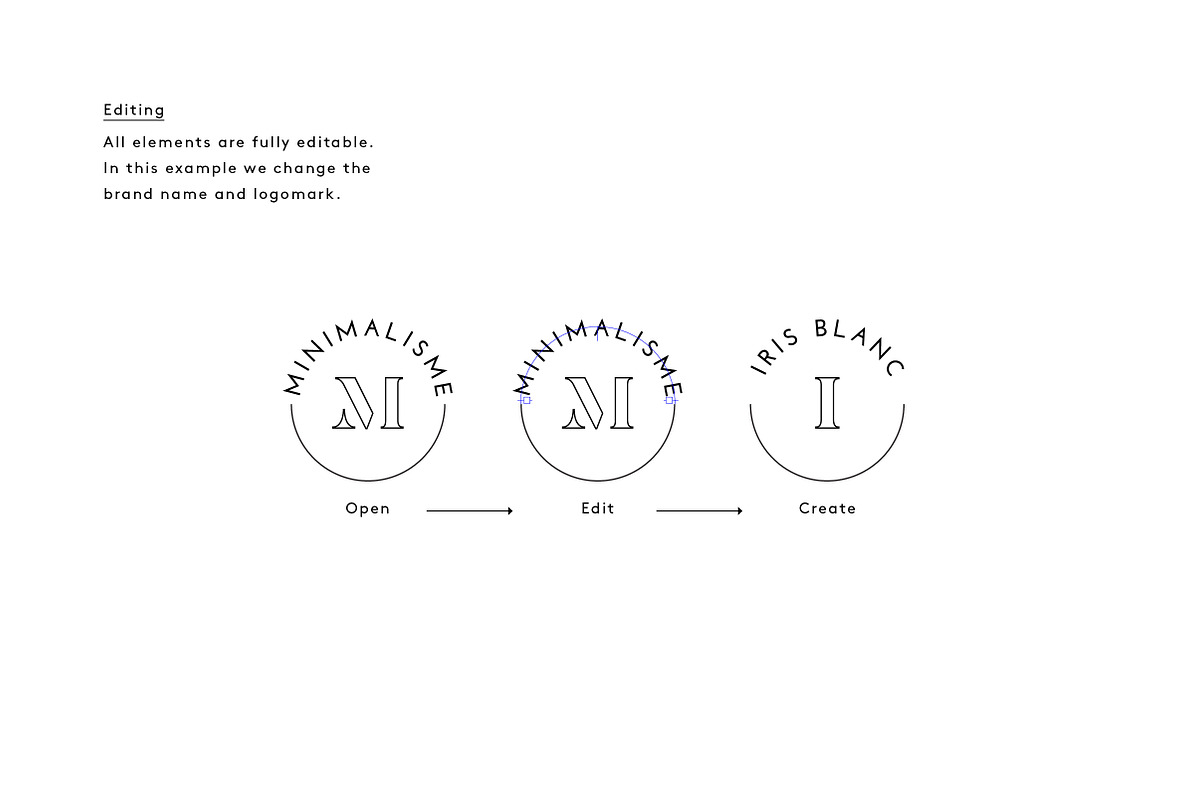 50 Minimal Fashion Brand Logos, a Branding & Logo Template by T E M P L Y (Photo 7 of 7)