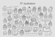 Pack of bakery illustrations, a Food Illustration by Wander Designs (Thumbnail 5 of 6)