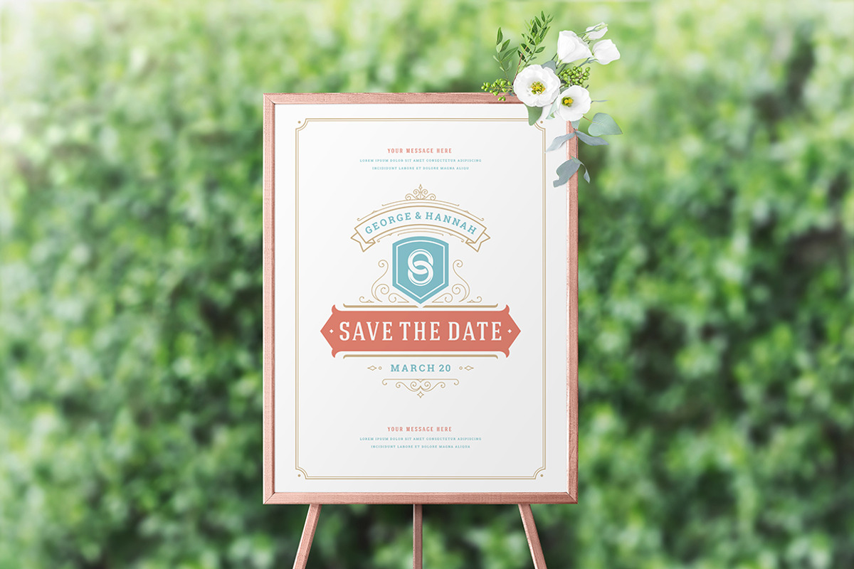 18 Wedding Logos and Badges, a Branding & Logo Template by Vasya Kobelev (Photo 3 of 14)