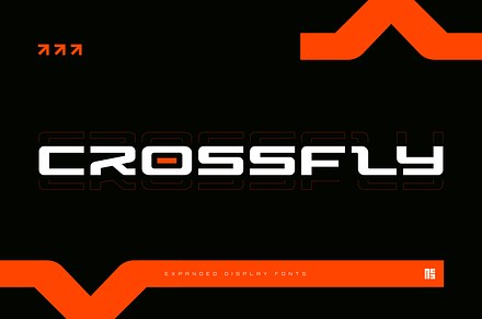 Crossfly Expanded Display Fonts, a Font by namaracreativestudio
