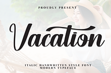 Vacation | Script Font