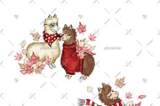 Alpaca Cliparts, an Illustration by Phantasia Design (Thumbnail 4 of 8)