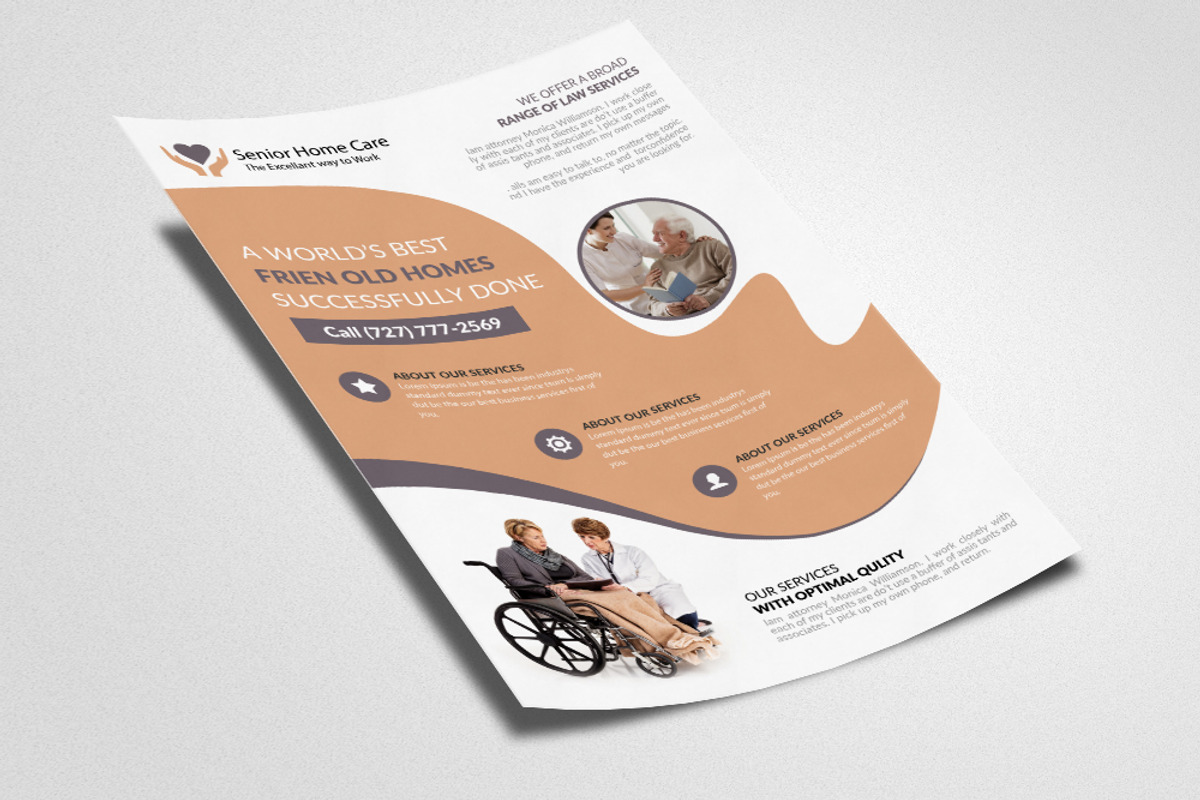 10 Senior Care Homes Flyers Bundle, a Flyer Template by Psd Templates (Photo 10 of 11)