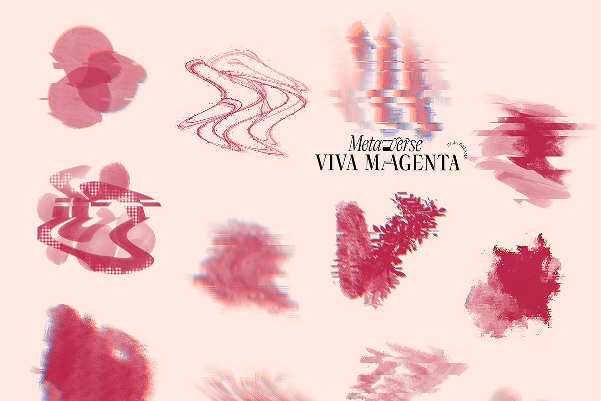 Viva Magenta Textured Collection, a Texture Graphic by Julia Dreams (Photo 8 of 10)