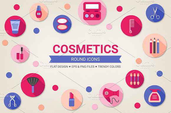 Round cosmetic icons preview 5