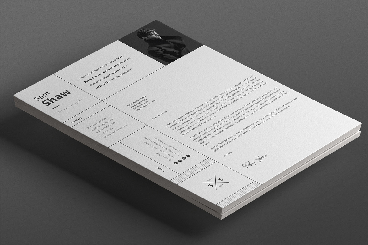 Sam Resume Template, a Resume Template by Nina Shaw (Photo 5 of 11)
