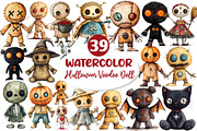 Halloween Voodoo Doll Clipart, an Illustration by Dream Creation (Thumbnail 1 of 7)