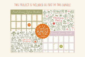 Hand Drawn Whimsical Frames Bundle