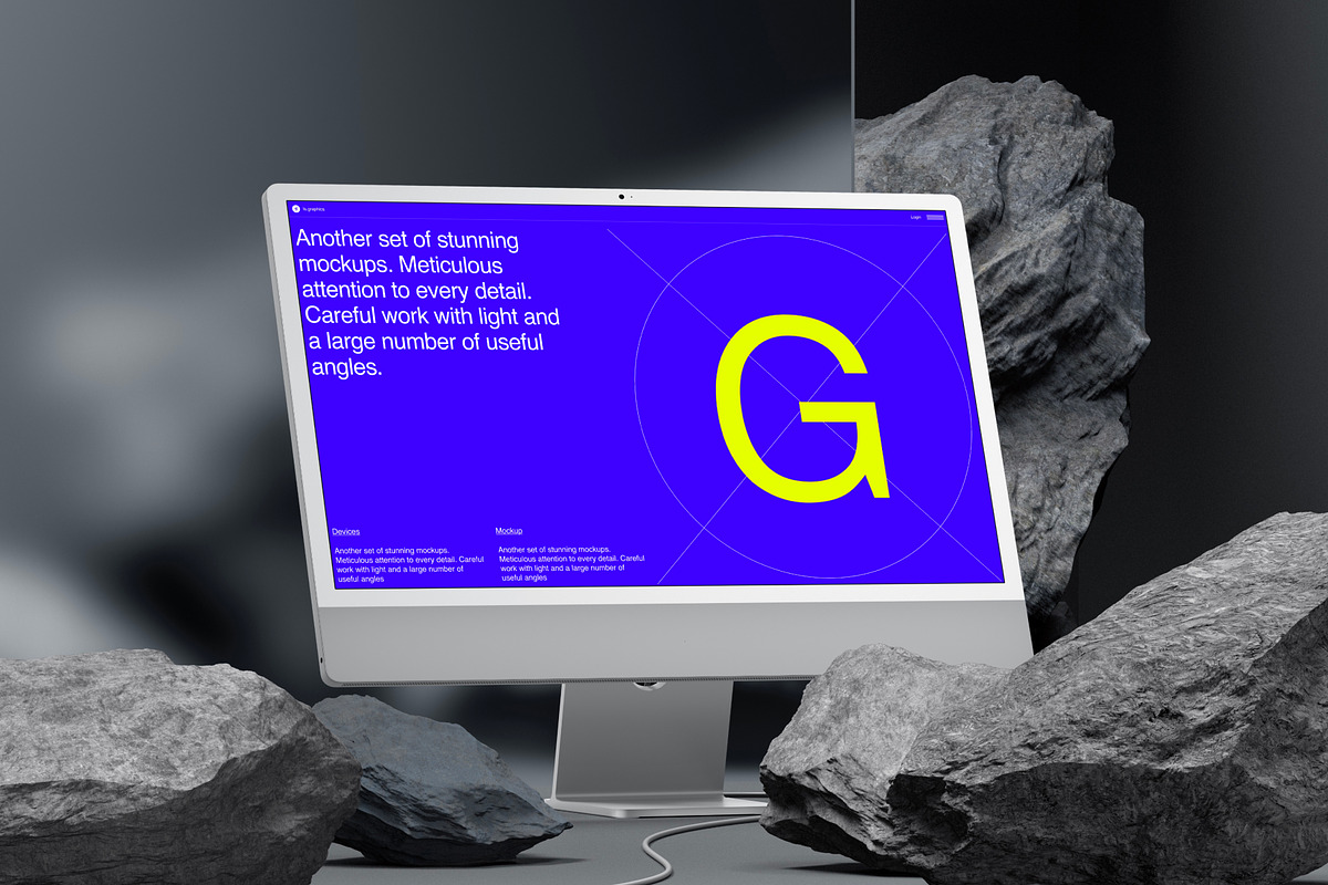 G-Mockups: iMac 24 Inch, a Mac Mockup by ls.graphics (Photo 5 of 9)